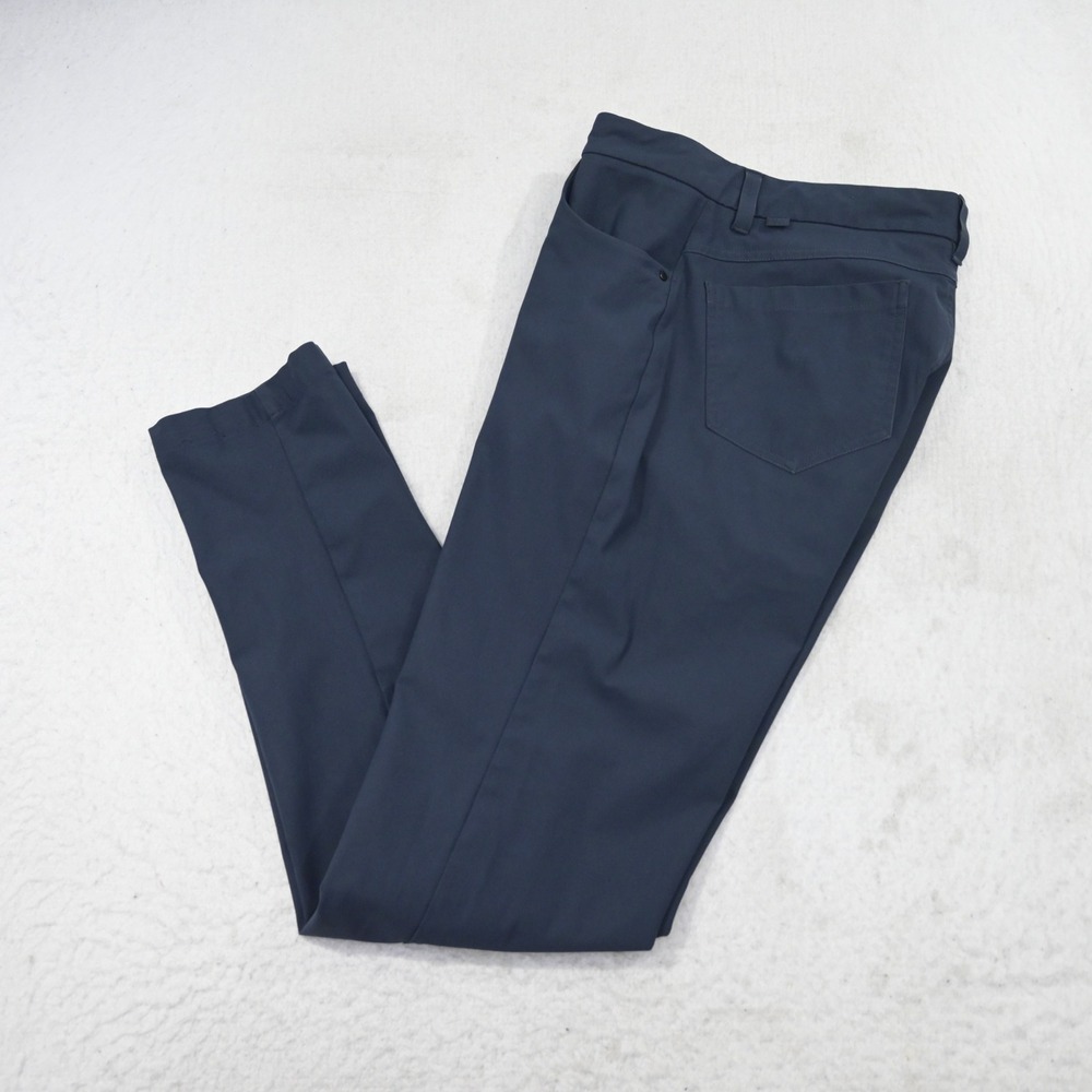 VRST Slim Fit Pants Mens 30x34 Gray Commuter Golf Trousers Stretch 5-Pocket